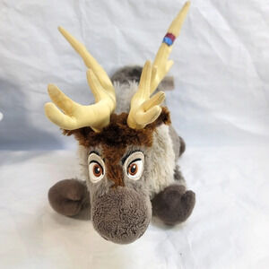 Disney Parks Sven Plush Reindeer with Harness Frozen Elsa Anna Kristoff 16"